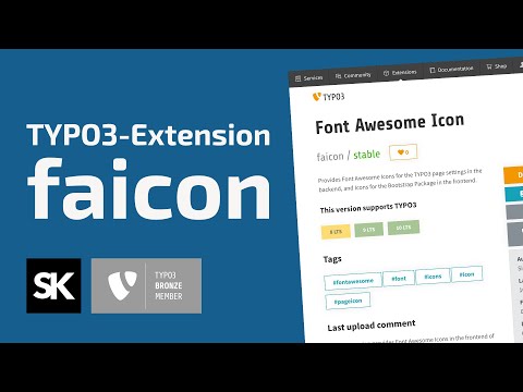 Font Awesome Icons for #TYPO3 and the Bootstrap Package
