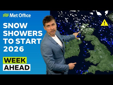 Week Ahead 29/12/2025 – Turning colder and wintry – Met Office weather forecast UK