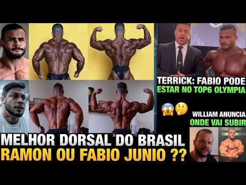 RAMON FOI SUPERADO POR FABIO JUNIO DE COSTAS ?? + FABIO NO TOP6 OLYMPIA + WILLIAM ANUNCIA SHOW
