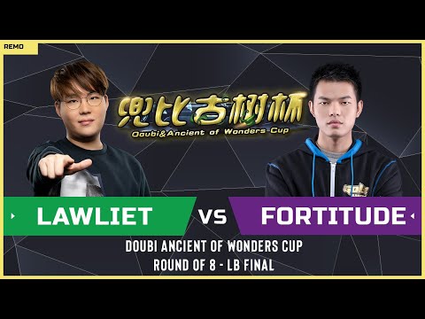 WC3 - Doubi Ancient of Wonders Cup - LB Final: [NE] LawLiet vs Fortitude [UD] (Ro 8 - Group A)