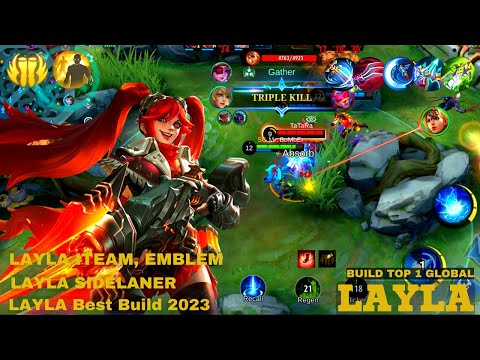 Layla One Hit Build 2023!!! High Critical Damage with 100% Lifesteal~Mobile Legend