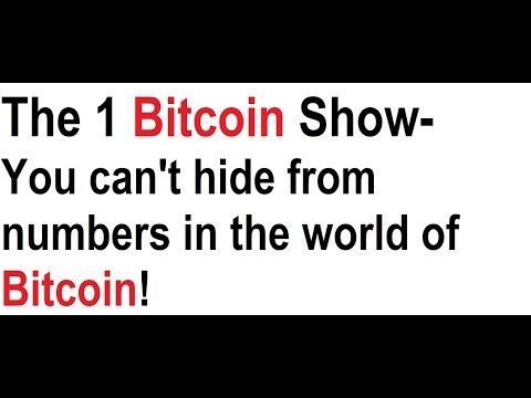 The 1 Bitcoin Show- You can't hide from numbers in the world of BTC! Video