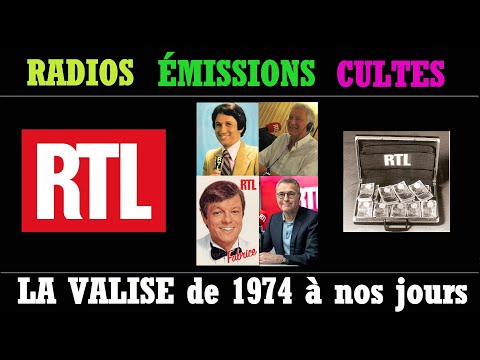LA VALISE RTL de 1974 à nos jours DRUCKER, FABRICE, BOYER, RUQUIER RADIO EMISSIONS CULTES