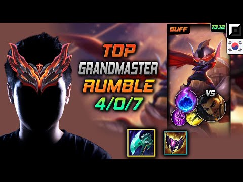 Rumble Top Build Night Harvester Arcane Comet - LOL KR GrandMaster Patch 13.12