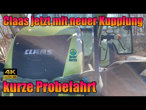 Probefahrt Claas Arion 640 nach Kupplungsreperatur. Sanft einkuppeln geht jetzt.
