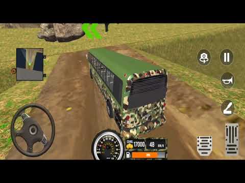 US Army Soldier Bus Driver 2021   Offroad Army Coach Bus Driving   Android Gameplay