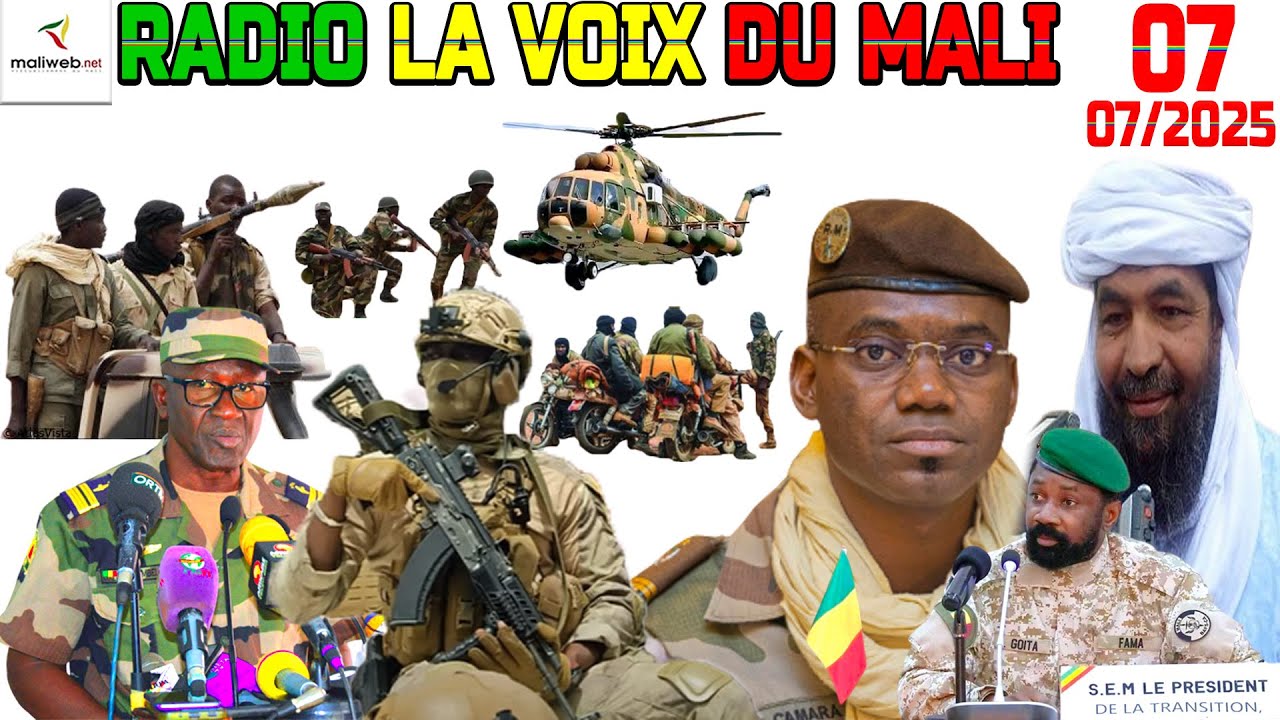La Revue de Presse de la RADIO LA VOIX DU MALI du 08 Juillet 2025