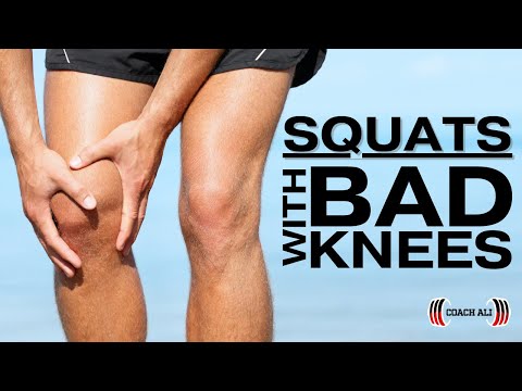 Squatting with BAD KNEES, How to Squat with injured knees - Explained by Coach Ali
