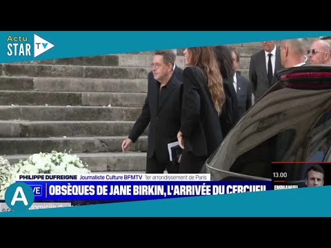 Obsèques de Jane Birkin : qui est ce mystérieux homme qui accompagne ses filles Charlotte Gainsbourg