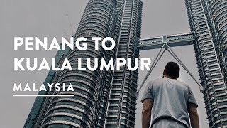 PETRONAS TWIN TOWERS FACTS - PENANG TO KUALA LUMPUR FLIGHT | Malaysia Travel Vlog 090, 2017