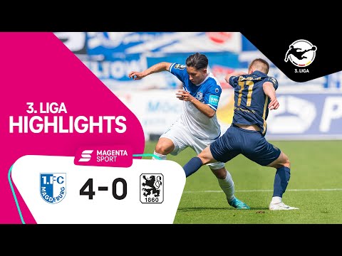 1. FC Magdeburg - TSV 1860 München | Highlights 3. Liga 21/22