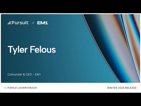 EM1 - Customer Success Story (Tyler Felous - Cofounder, CEO)