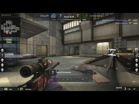 Cloud9 Skadoodle 1v5 clutch vs IMT Cache @ KRAKOW MINOR QUALIFIER