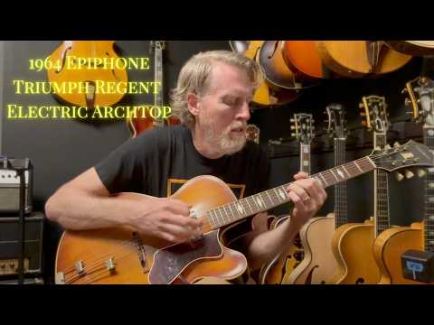 1964 Epiphone Triumph Regent Electric - Solid Carved Spruce Top - All Original - Video image 14