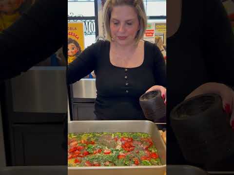 Make a shrimp orzo bake with me!