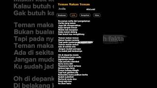 Download lagu lagu Teman Makan Teman - Avolia 🎶 #lyrics #laguviral #trending mp3