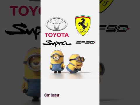 Toyota Supra vs Lamborghini vs Ferrari vs Nissan GTR vs BMW vs Mustang minions style #status