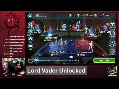 LORD VADER UNLOCK STREAM | From 0-330 Shards