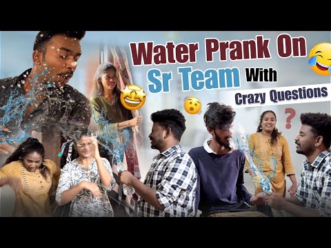 Water prank on sr team crazy qoustions​⁠ |sana |rishi|monika@rishi_stylish_official