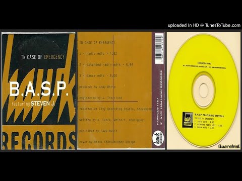 B.A.S.P. featuring Steven J. – In Case of Emergency (Dance Edit – 1994)
