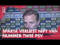 'Wij waren niet goed genoeg en PSV was 100% geconcentreerd' | STEIJN over nederlaag SPARTA
