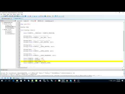 Creating configuration for microcontrollers