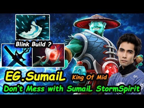 EG SumaiL - [Storm Spirit] King Of MID Best Storm Spirit In the world Blink Build Dota2 7.21d