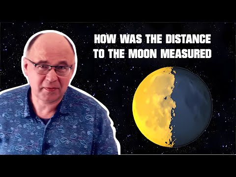 How was the distance to the Moon measured?