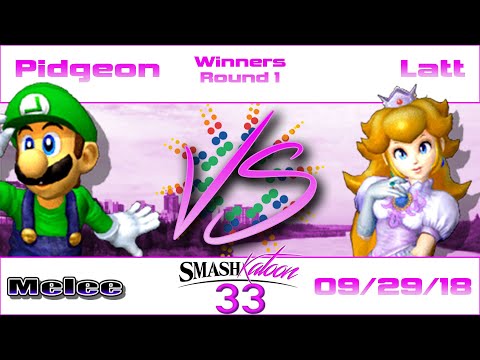 Pidgeon (Luigi) vs. Latt (Peach) - Winners Rd 1 - Smashkatoon 33