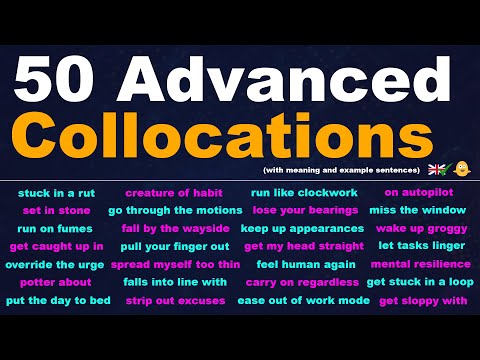 50 Advanced Collocations for Habits & Daily Life - Expand Your English Vocabulary