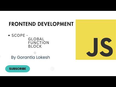Javascript Tutorial For Beginners 16 Scope In Javascript Global Function And Block Scope