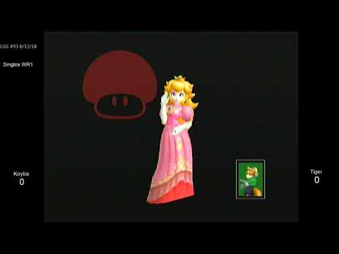 GSS 93 SSBM - Koyba (Peach) vs. TigerGotYourTongue (Fox) - Melee WR1