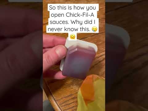 Today years old when I learned to open Chick-fil-A sauce packs. ￼