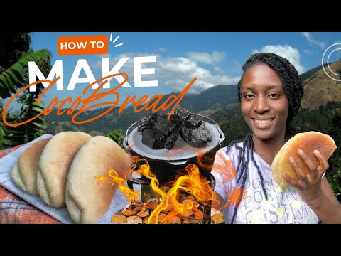 Making Coco Bread In A Pot On The Wood Fire | Super SOFT & Buttery Jamaican Bread