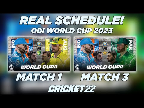 How to Play World Cup 2023 with Real Schedule, Latest Teams & Stadiums - Cricket 22