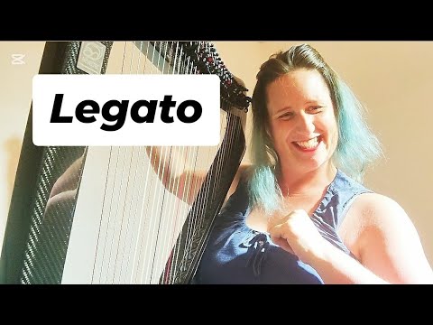 Trick to play legato on the harp!