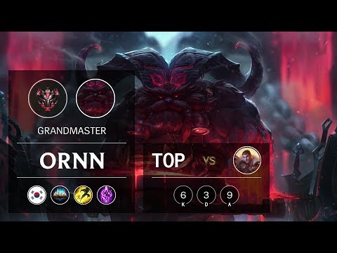 Ornn Top vs Jayce - KR Grandmaster Patch 9.11