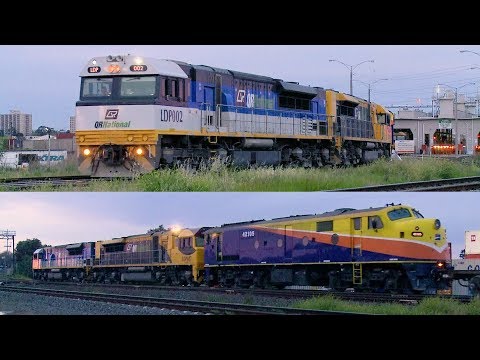 QRNational MB1 Container Freight With Interail 42105 - PoathTV Australian Diesel Trains