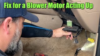 Replacing the Blower Motor Resistor in a Chevy Trailblazer - Blower has a mind of it's own!