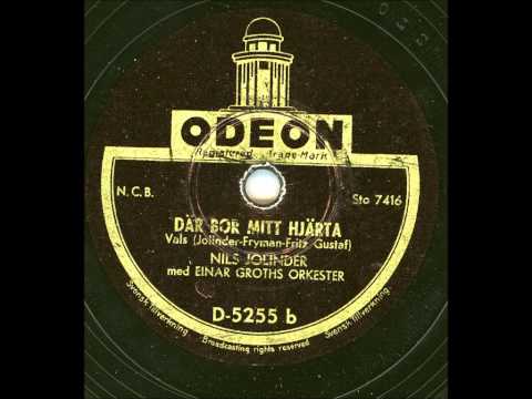 Nils Jolinder med Einar Groths orkester - Där bo mitt hjärta