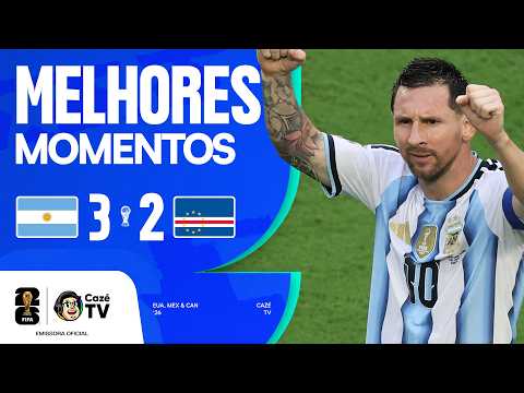 MELHORES MOMENTOS: ARGENTINA 3 X 2 CABO VERDE | COPA DO MUNDO FIFA™ 2026 | 16 AVOS DE FINAL