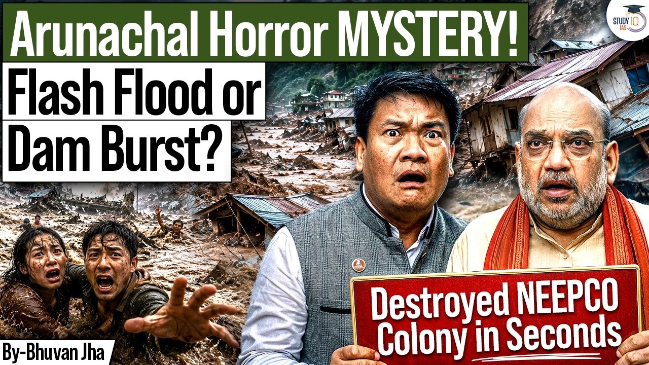 Arunachal Disaster 2026 | Entire Colony Was Swept Away in Minutes! | StudyIQ