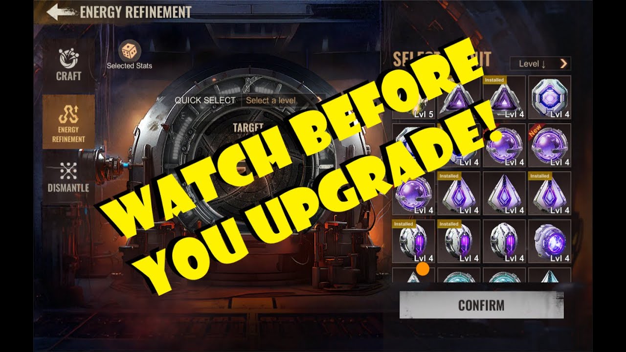 Watch Before Upgrading! Energy Refinement!