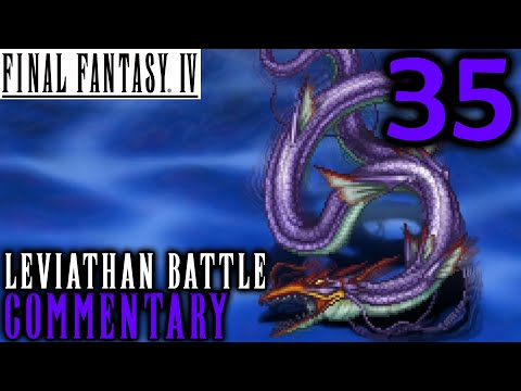 Final Fantasy IV Walkthrough Part 35 - Leviathan Summon Boss Battle