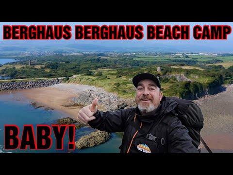 BERGHAUS BERGHAUS BEACH CAMPING BABY!!! Unbelievable, snapped another tent pole. 