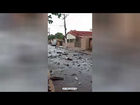 Chuva intensa causa destruição em Novo São Joaquim. #viral #matogrosso #reportagem