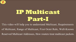 IP Multicast Part-I