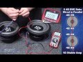 How to Wire Two Dual 4 ohm Subwoofers to a 1 ohm Final Impedance | Car Audio 101