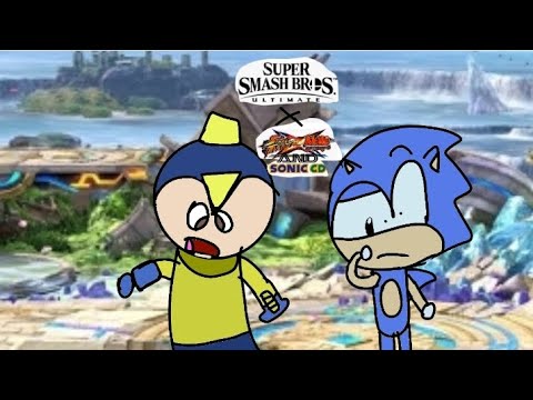 Sonic and Megaman reveal SSBU(trailer but with the sfxtk and sonic CD voice