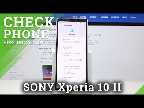 How to Check Phone Spec in SONY Xperia 10 II – Check Phone Information